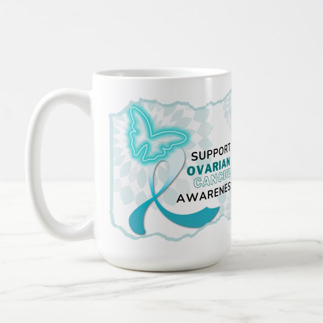 Taza De Café Conciencia sobre el cáncer de ovario (Izquierda)