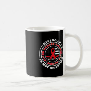 Taza De Café Conciencia sobre el cáncer de sangre. Renunciar No