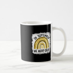 Taza De Café Conciencia Sobre El Cáncer Infantil En Septiembre 