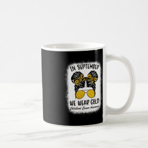 Taza De Café Conciencia Sobre El Cáncer Infantil En Septiembre 