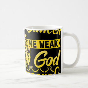 Taza De Café Conciencia sobre el cáncer infantil Tee God me man