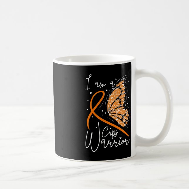 Taza De Café Conciencia sobre el mariposa CRPS guerrero CRPS (Derecha)