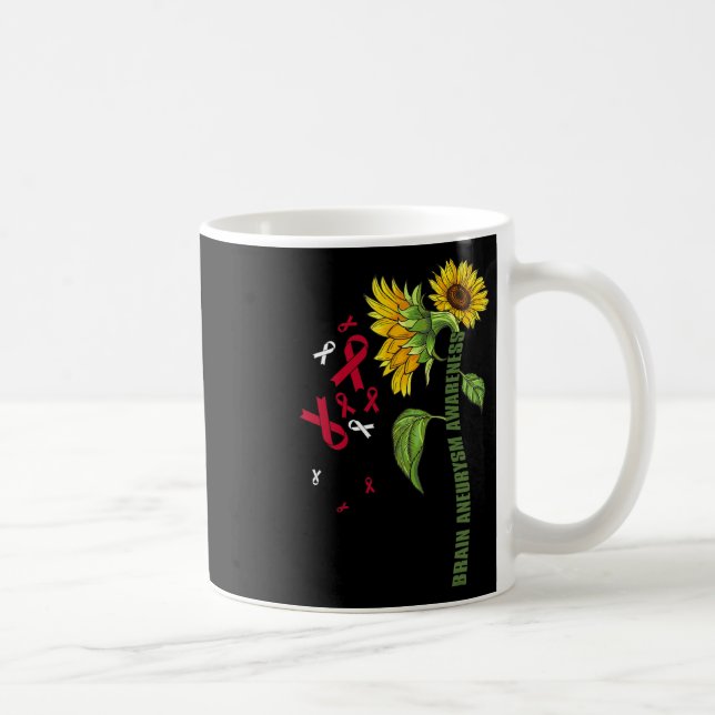 Taza De Café Conciencia sobre el neuralismo Cirugía de girasol  (Derecha)
