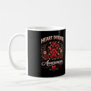 Taza De Café Conciencia sobre enfermedades cardíacas