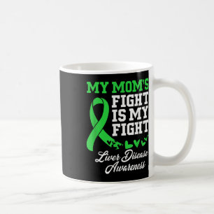 Taza De Café Conciencia sobre enfermedades hepáticas Mi madre l