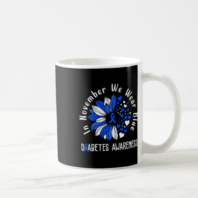 Taza De Café Conciencia Sobre La Diabetes En Noviembre Usamos S (Derecha)