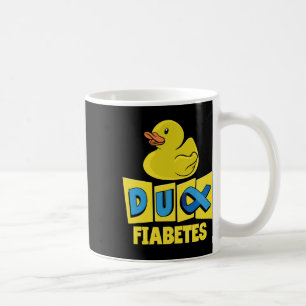 Taza De Café Conciencia sobre la diabetes en un pato divertido
