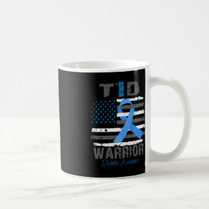 Taza De Café Conciencia sobre la diabetes mundial Cinta azul T1