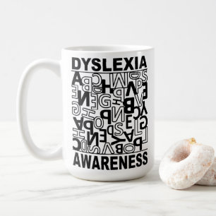 Taza De Café Conciencia sobre la Dislexia Profesores Estudiante