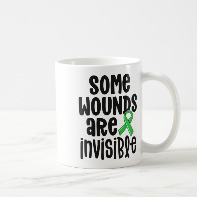 Taza De Café Conciencia sobre la salud Algunas heridas son invi (Derecha)