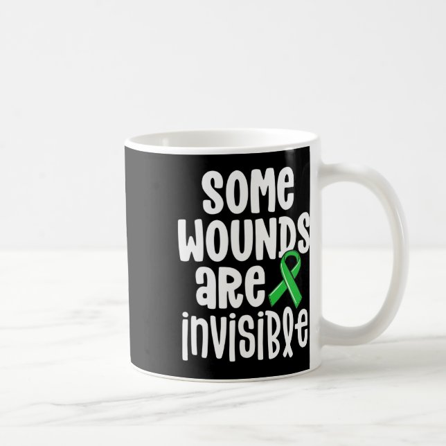 Taza De Café Conciencia sobre la salud Algunas heridas son invi (Derecha)