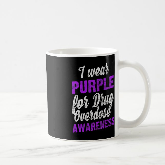 Taza De Café Conciencia sobre la sobredosis de drogas de amor q (Derecha)