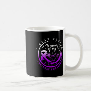 Taza De Café Conciencia sobre la sobredosis de drogas en memori