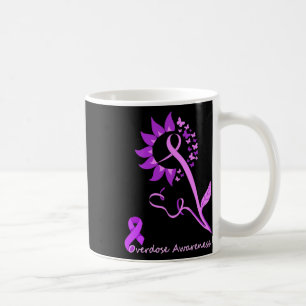 Taza De Café Conciencia sobre la sobredosis Monto de la cinta d