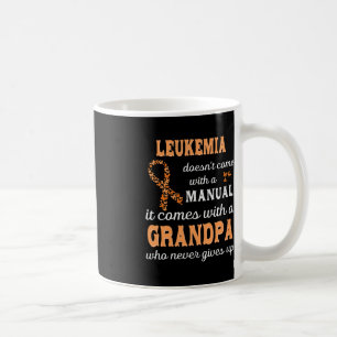 Taza De Café Conciencia sobre leucemia Abuelo Apoyo Leukemia Wa