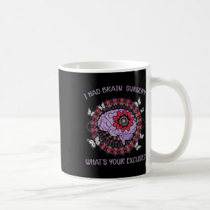 Taza De Café Conciencia sobre los tumores cerebrales Tuve Cirug