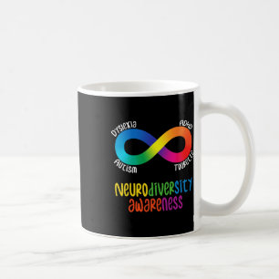 Taza De Café Conciencia sobre neurodiversidad Autismo Adhd Reco