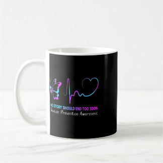 Taza De Café Conciencia sobre Prevención del Suicidio Punto y c