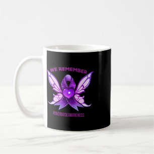 Taza De Café Conciencia sobre Sobredosis Recuerda Listón Púrpur