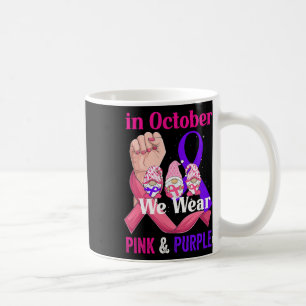 Taza De Café Conciencia sobre Violencia Doméstica y Cáncer List