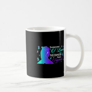 Taza De Café Conciencia suicida Alguien a quien amo necesita má