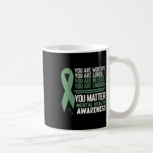 Taza De Café Conciencia suicida Depresión Ansiedad Salud mental