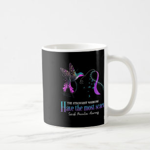 Taza De Café Conciencia suicida Los Guerreros Más Fuertes Tiene