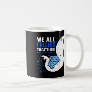 Taza De Café Conciencia Todos Luchamos Conjuntamente Con Elefan