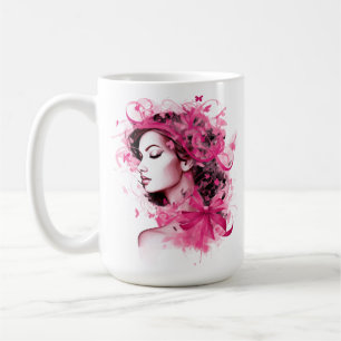 TAZA DE CAFÉ CONCIENCIA Y APOYO EN MATERIA DE CÁNCER DE MAMA