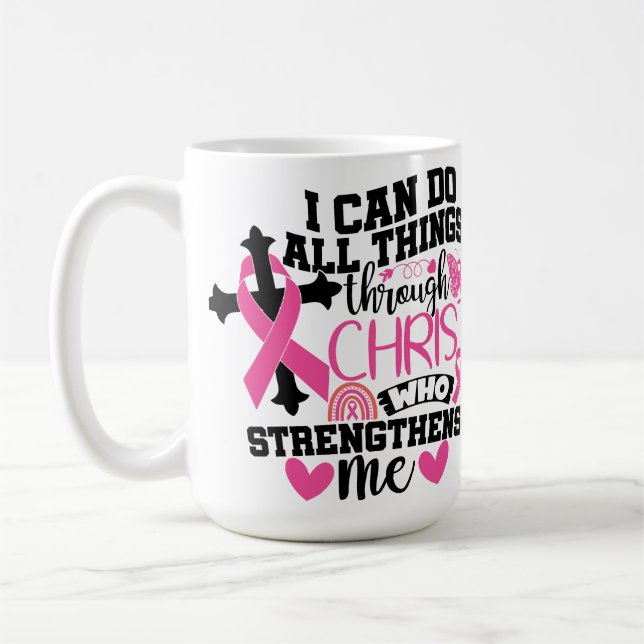 TAZA DE CAFÉ CONCIENCIA Y APOYO EN MATERIA DE CÁNCER DE MAMA (Izquierda)