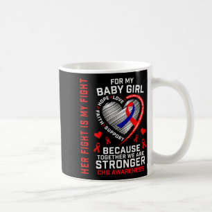 Taza De Café Concienciación Chd Bebé Niña Hija Enfermedad del C