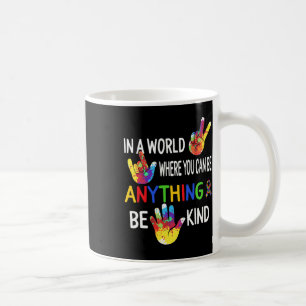 Taza De Café Concienciación En El Mundo Sea Como Sea, Ropa De R