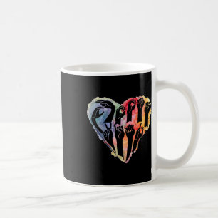 Taza De Café Concienciación Sea Amable Con El Corazón Asl Anti