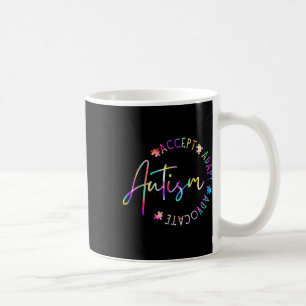 Taza De Café Concienciación sobre autismo aceptar a la defensor