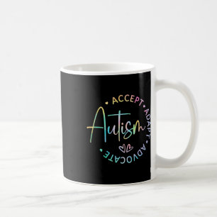 Taza De Café Concienciación sobre autismo aceptar a la defensor
