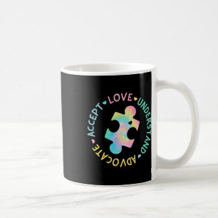 Taza De Café Concienciación sobre autismo aceptar a la defensor