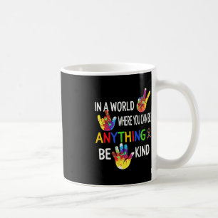 Taza De Café Concienciación sobre autismo en el mundo sea amabl