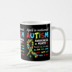 Taza De Café Concienciación sobre el autismo - Abril es un reco
