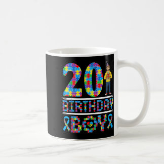 Taza De Café Concienciación sobre el Autismo Cumpleaños 20 Niño