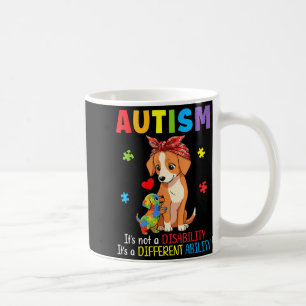 Taza De Café Concienciación sobre el Autismo Madre Perro Habili