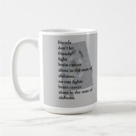 Taza De Café Concienciación sobre el cáncer cerebral en Alabama