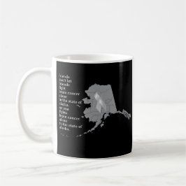 Taza De Café Concienciación sobre el cáncer cerebral en Alaska