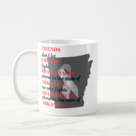 Taza De Café Concienciación sobre el cáncer cerebral en Arkansa