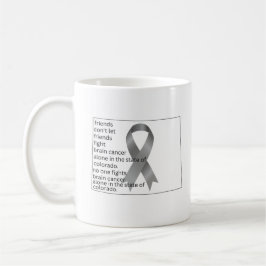 Taza De Café Concienciación sobre el cáncer cerebral en Colorad