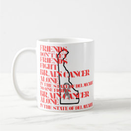 Taza De Café Concienciación sobre el cáncer cerebral en Delawar