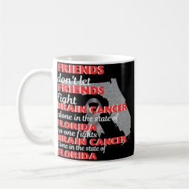 Taza De Café Concienciación sobre el cáncer cerebral en Florida