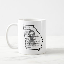 Taza De Café Concienciación sobre el cáncer cerebral en Georgia