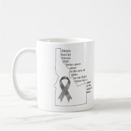 Taza De Café Concienciación sobre el cáncer cerebral en Idaho