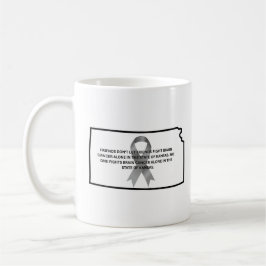 Taza De Café Concienciación sobre el cáncer cerebral en Kansas