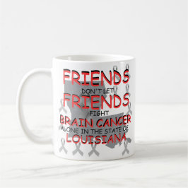 Taza De Café Concienciación sobre el cáncer cerebral en Luisian